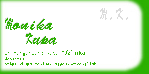 monika kupa business card